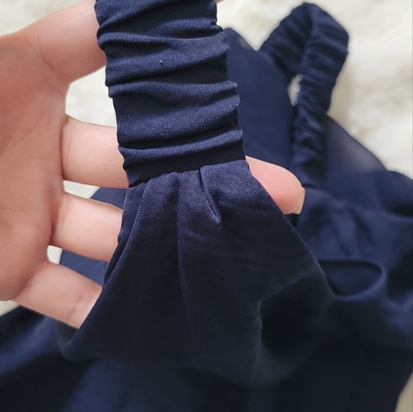 Vince Camuto Blue Sleeveless Fitted Tank Top - Picture 3 of 5